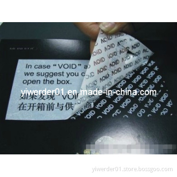 Tamper Evident Security Label